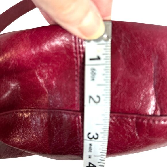 HOBO International Slouchy Shoulder Bag Studded Tassels Merlot Wine Burgundy - Picture 10 of 11